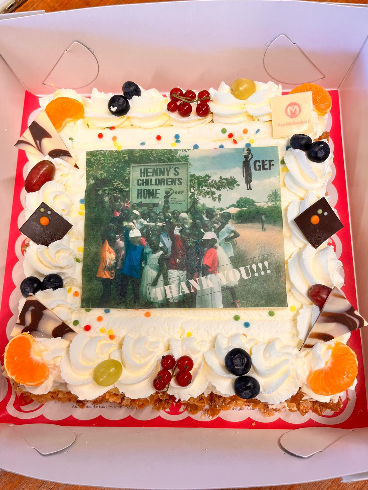 Celebration cake for project launch